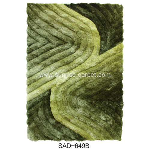 Polyester Silk Shaggy 3D Design